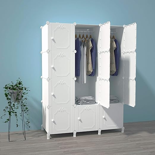 PREMAG Wardrobe made of Plastic Modules for Storage of Clothes
