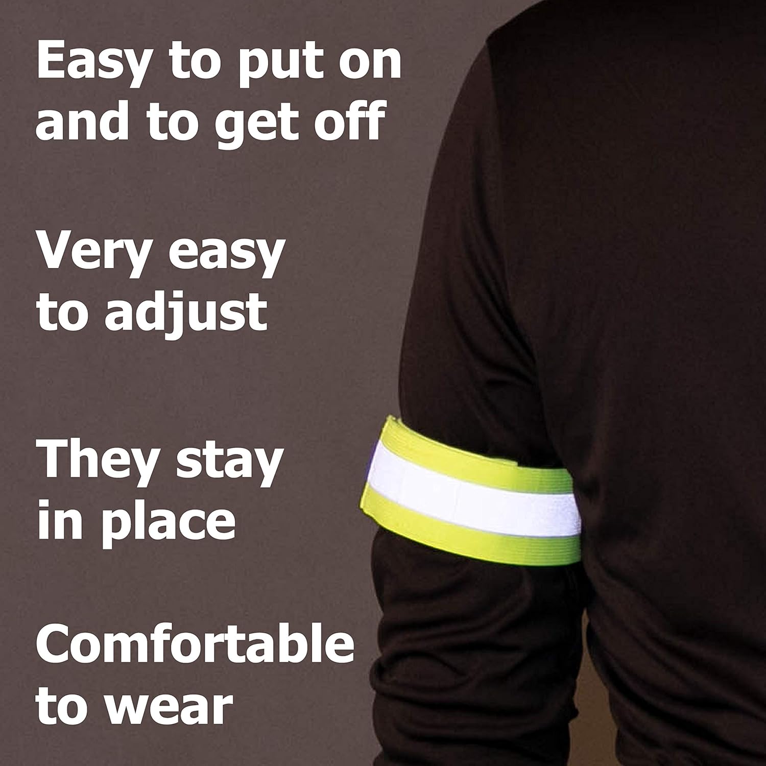 Reflective Bands for Arm, Wrist, Ankle, Leg. Reflector Bands. High Visibility Reflective Running Gear for Women and Men Cycling Walking Bike Safety Tape Straps - Bicycle Pants Clip, Cuff : Sports & Outdoors