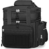 Lunch Box Cooler Bag - Versatile Insulated Lunchbox for Men Women - Large Lunch Pail for Adults Work Shifts Outdoor Trips Black 15L