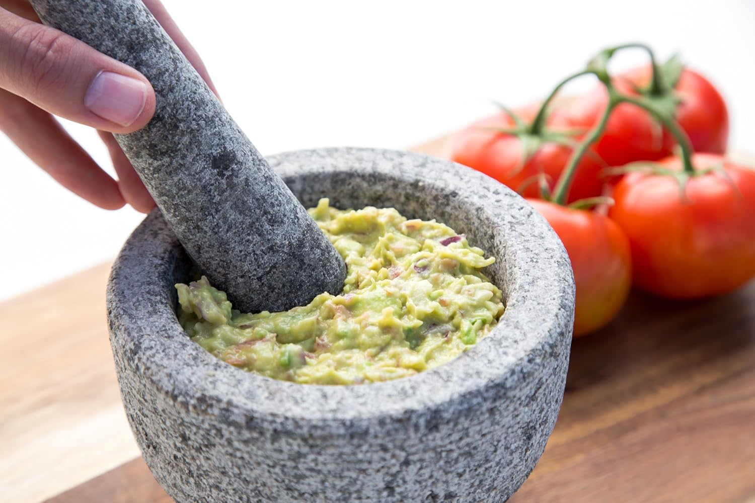 JAMIE OLIVER Mortar and Pestle, Unpolished Granite, 6 Inch: Kitchen & Dining