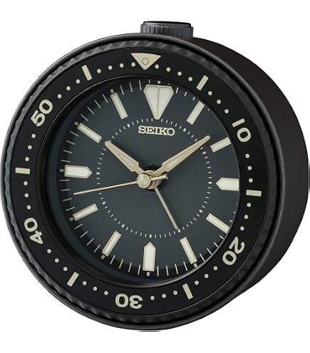 Horloge De Table Seiko QXG123B En Bois Chêne | Aiguille Silencieuse, Déco Salon