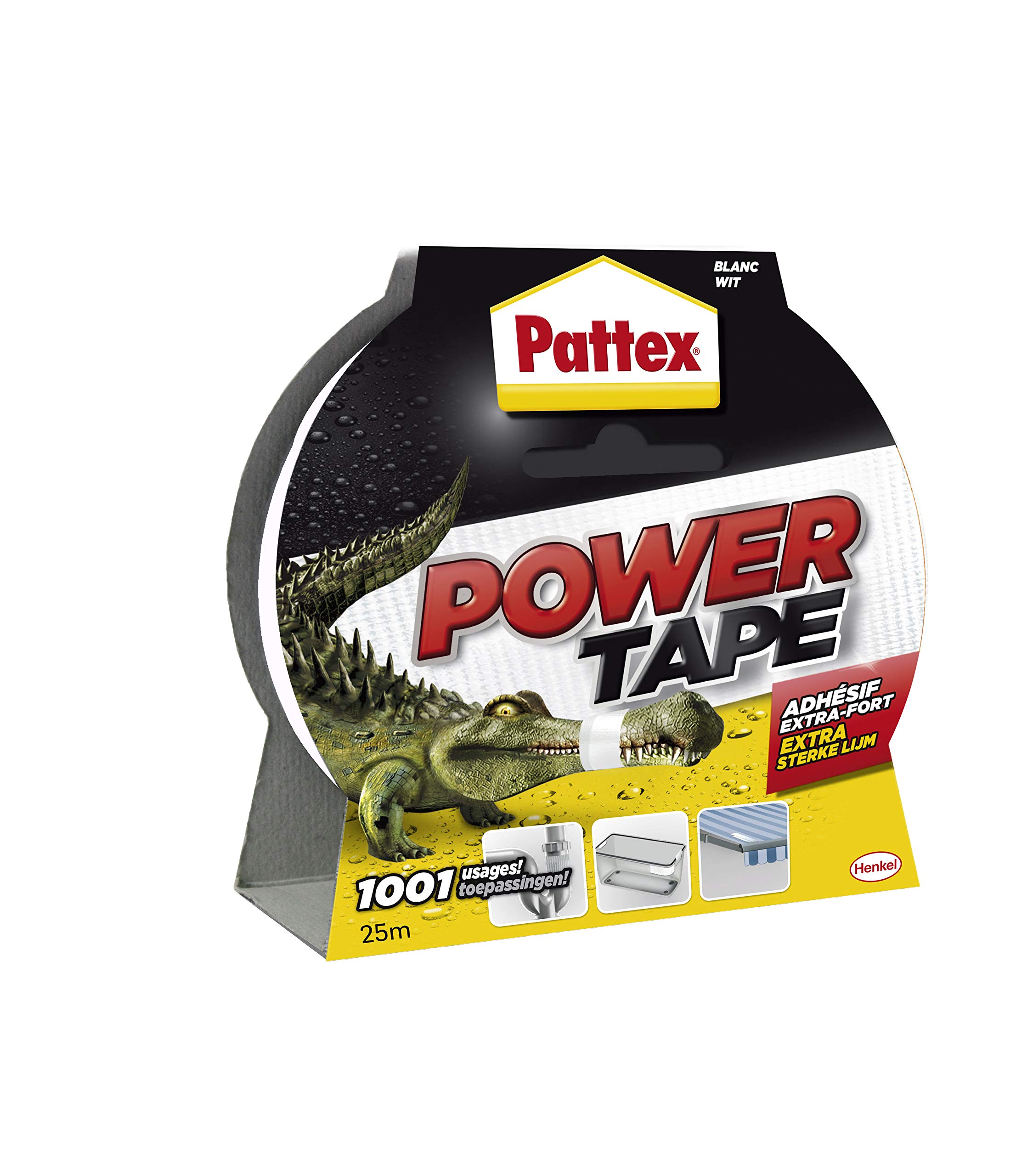 Pattex "Power Tape" Adhesive Repair Tape in Case 25 m White