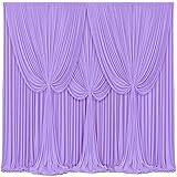 4 Panels Lavender Backdrop Curtains for Wedding