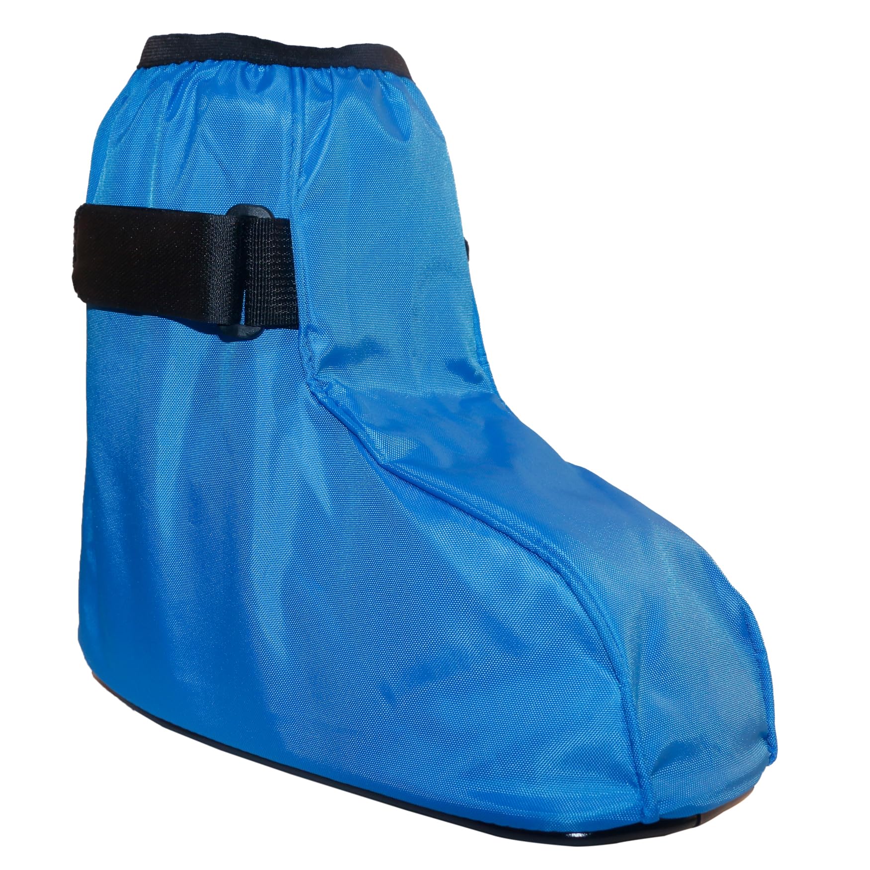 Photo 1 of ARUNNERS Walking Boot Cover for Medical Brace Orthopedic Fracture Cast with Integrative Slip-Resistant Rubber Sole (Blue, Short, Medium)