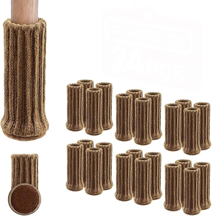 Chair Leg Socks XPROTECTOR 24 PCS Furniture Socks Chair Covers for