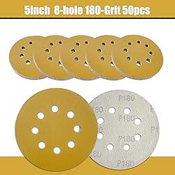 QYQRQF 5 Inch Sanding Discs Hook and Loop, 180