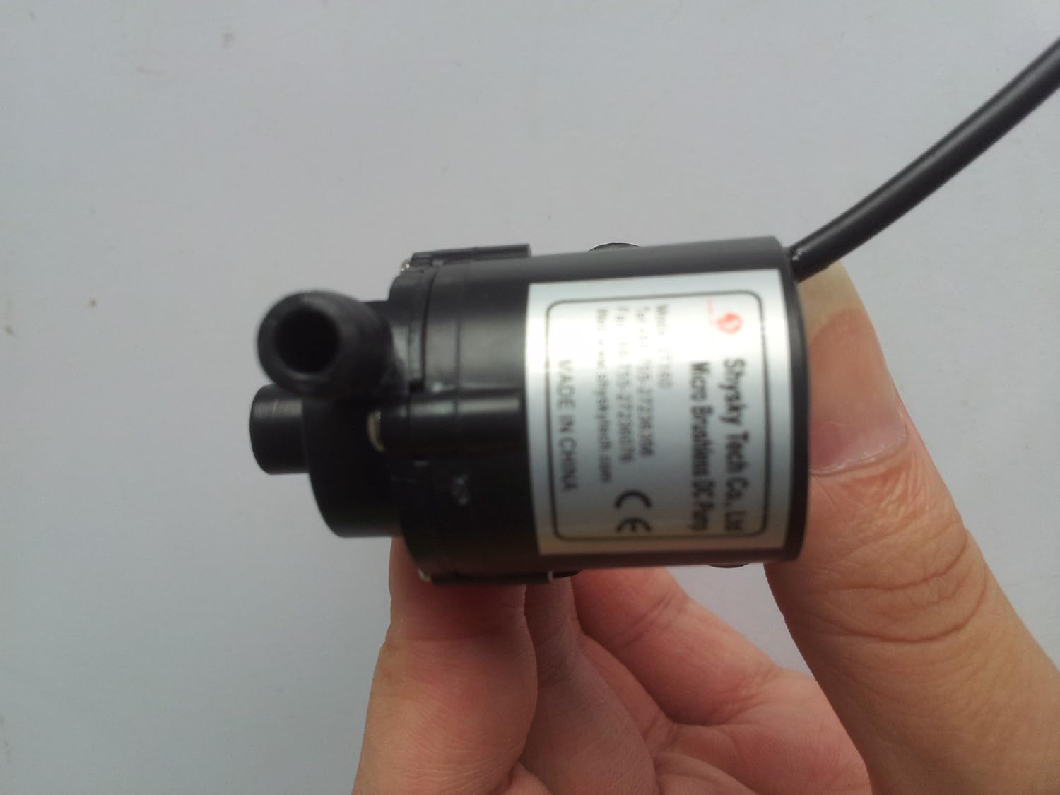 Shysky Tech Mini 6V-12V DC Brushless Small Water Pump Submersible Motor Pump 1.8M 230L/H : Garden & Outdoor