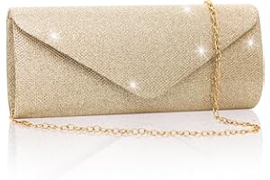 BBJINRONJY Clutch Purses for Women,Evening Bag Envelope Clutch with Detachable Chain Sparkle Elegance