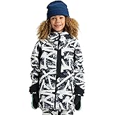 Burton Kids’ Hillslope 2-Layer Insulated Jacket – Waterproof Winter Coat for Boys & Girls with Room to Grow System