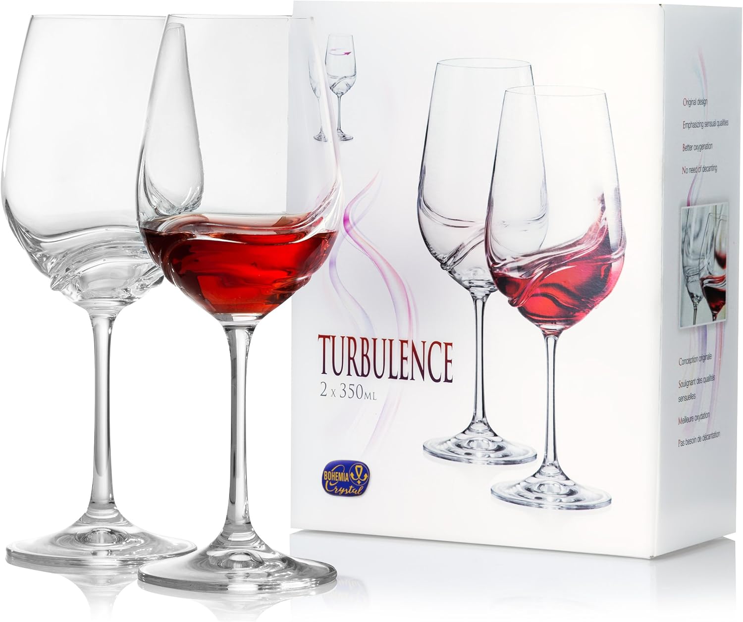 Amazon Com Red Wine Glasses Set Of 2 Long Stem Durable Wine