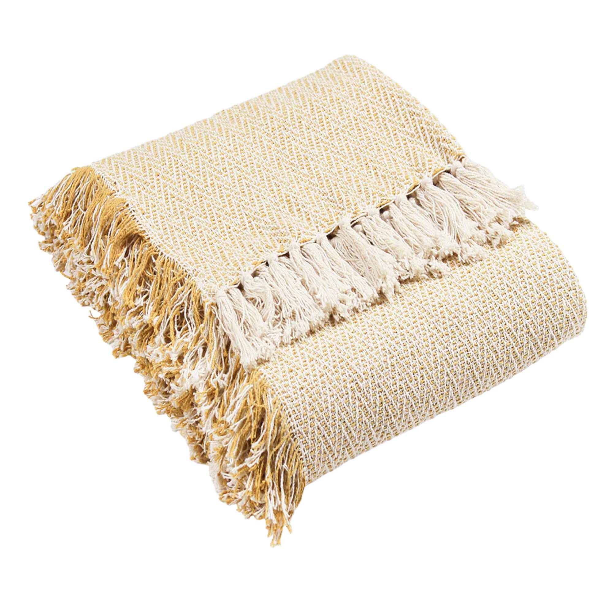 furn. Jasper Throw, Ochre, 130 x 180cm