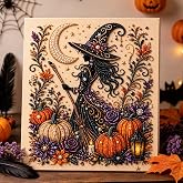 RIHUALS Halloween Ghost Pearl Art DIY Kit, Spooky Cute 3D Diamond Painting Crafts for Adults Beginner,Pearls Art Gem Crafts for Home Wall Decor (#D)