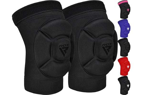RDX Knee Pads for Work, Oeko TEX Certified, Anti-Slip Protective Thick Padded Foam Pad, Collision Avoidance Sleeves Pair, MMA