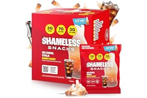 Shameless Snacks So Cool Cola Gummy Candy | Keto Candy with Low Sugar & Low Calorie | Healthy Vegan Snacks for Kids & Adults