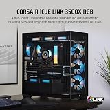Corsair iCUE LINK 3500X RGB Mid-Tower Case Panoramic Glass 3x RX120 Fans view 2