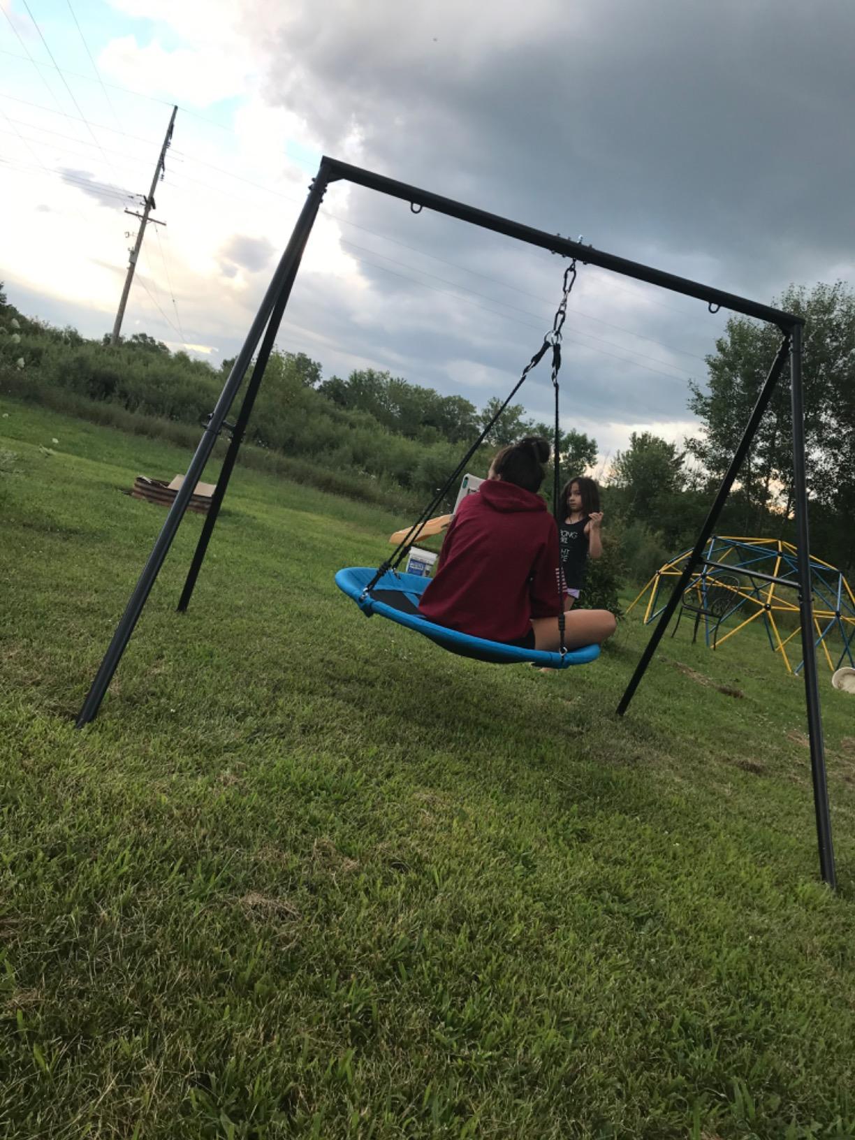 43/mo Finance Trekassy 440lbs Swing Set with 40 Inch Saucer Tree
