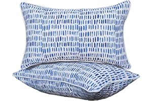 XXPILOS Outdoor Lumbar Pillows - Decorative Pillows with Insert Included Set of 2 Outdoor Pillows for Patio Furniture 12x20 Inch