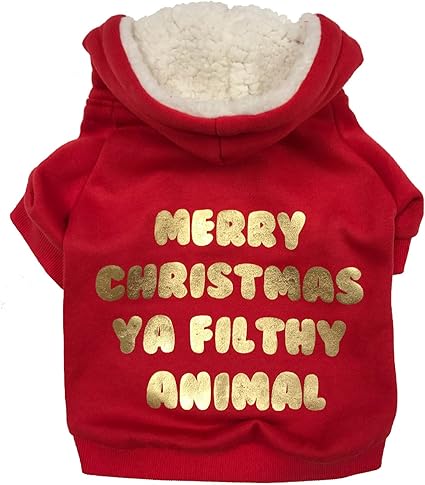 merry christmas ya filthy animal hoodie