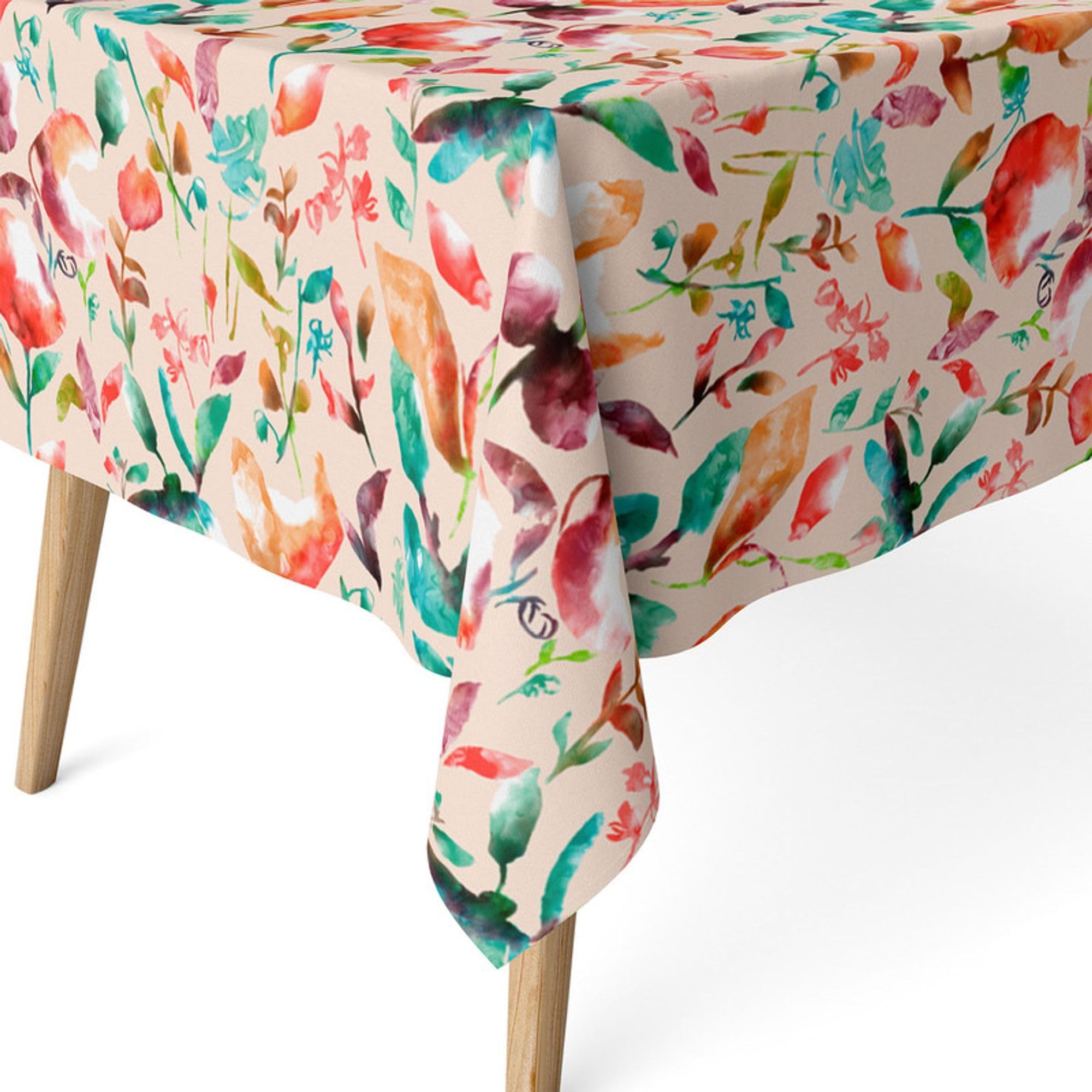 ECOMMERC3 | Stain Resistant Tablecloth for Rectangular Table, Size 240 x 140 cm - Stain Resistant Tablecloth, Extra Soft and Waterproof, Red