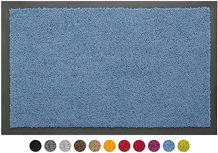 Schmutzfangmatte Sauberlauf Matte DANCER – Blau, 40x60 cm, Waschbare