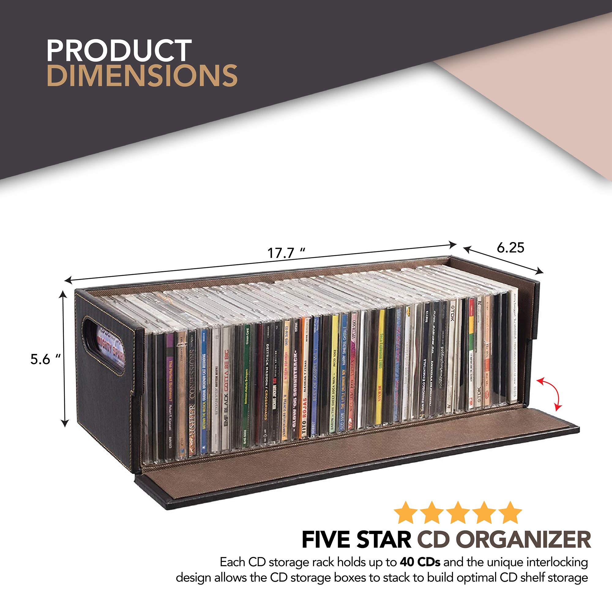 Stock Your Home CD Storage Box with Powerful Opening CD Tray