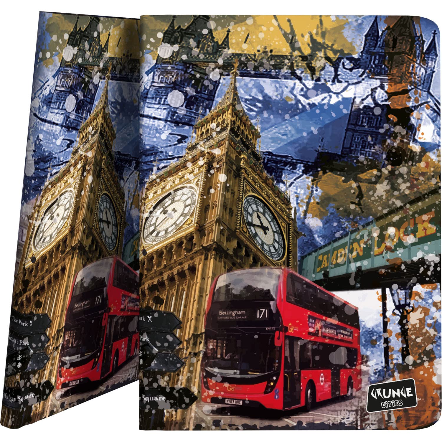 Grafoplás 1332445 30 Pocket Display Book A4 Polypropylene Cover London Cities Collection