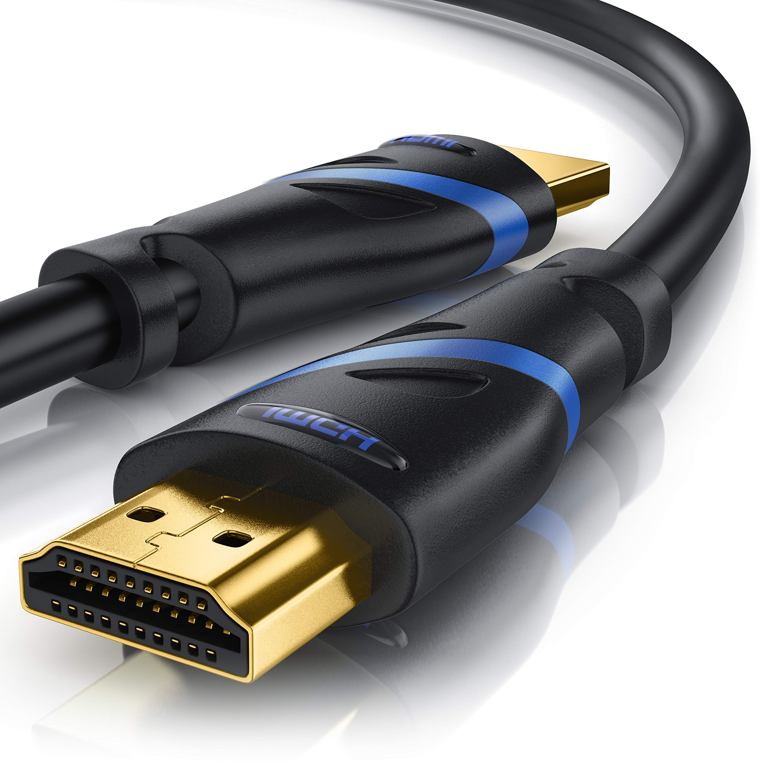 CSL - 8k HDMI Cable 2.1 1.5 m - 8K @ 60Hz / 120Hz - 4K @ 240Hz - 48 Gbit/s - HDMI 2.1 2.0a 2.0b - 3D - High Speed Ethernet - HDTV - UHD II - Dynamic HDR-10+ - eARC - Variable Refresh Rate VRR