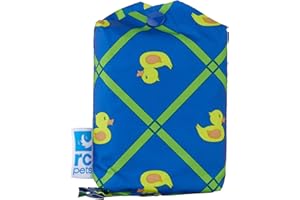 RC Pet Products Packable Dog Rain Poncho, Rubber Ducky, Large