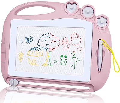 AiTuiTui Magnetic Drawing Board Travel Size Doodle Pad for Kids 3 4 5