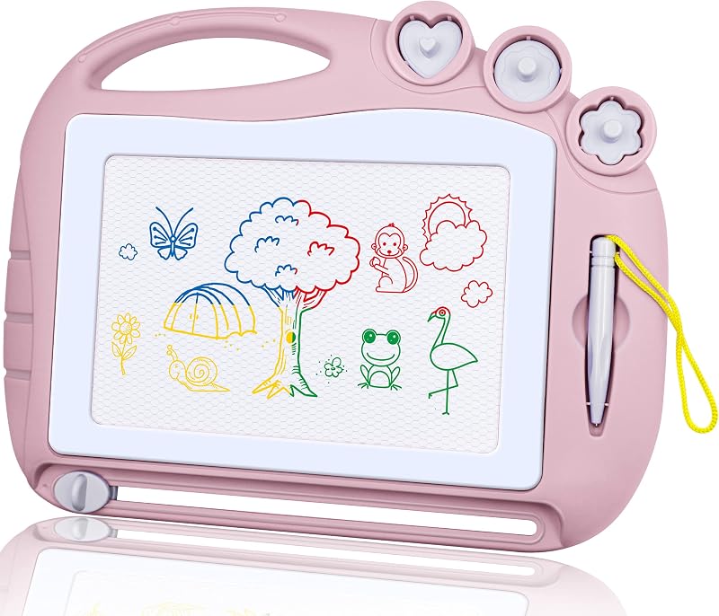 AiTuiTui Magnetic Drawing Board Travel Size Doodle Pad for Kids 3 4 5