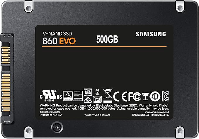 Samsung 860 EVO - Disco estado solido SSD (500 GB, 6 Gb/s) color ...