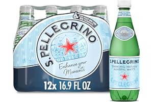 SAN PELLEGRINO S.Pellegrino Sparkling Natural Mineral Water, Plastic Bottles, 16.9 Fl Oz (Pack of 12)