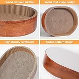 ComSaf Cat Scratcher Cardboard Oval Bed Durable Scratch Lounge 44x34x10 cm view 6
