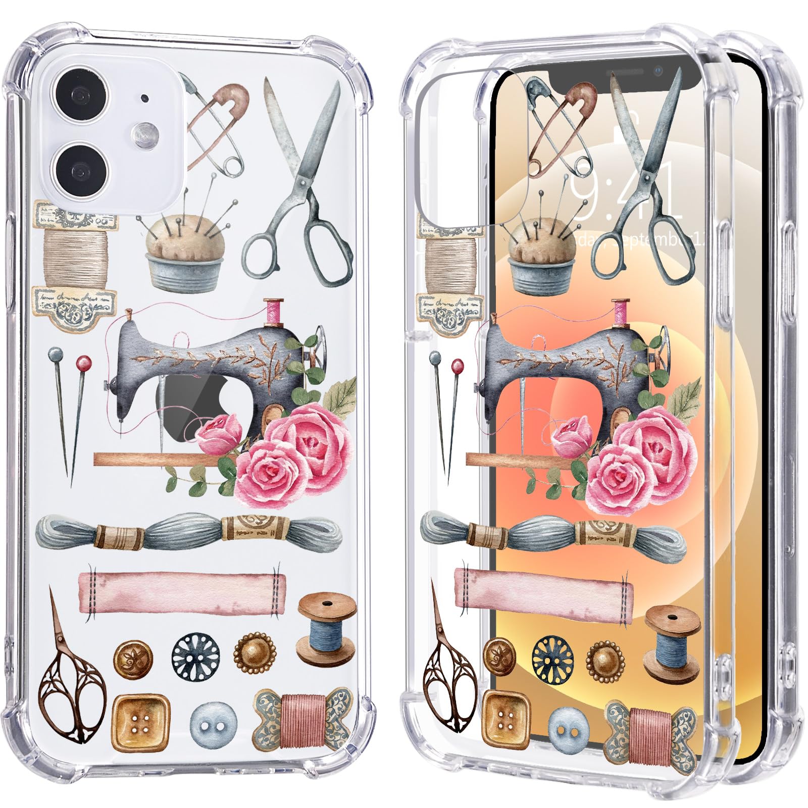 LuGeKe Mom Sewing Machine Print Case for iPhone 11