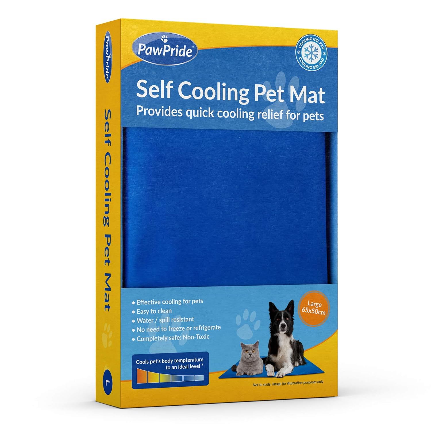 PawPride The SelfCooling Pet Mat Pad PressureActivated Cool Gel Technology Help Your Dog