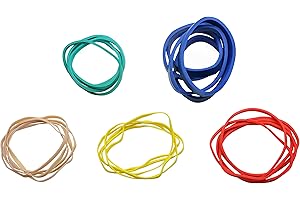 CanDo 10-1855 Hand Exerciser, Additional Latex Free Bands, 5 Pack Set