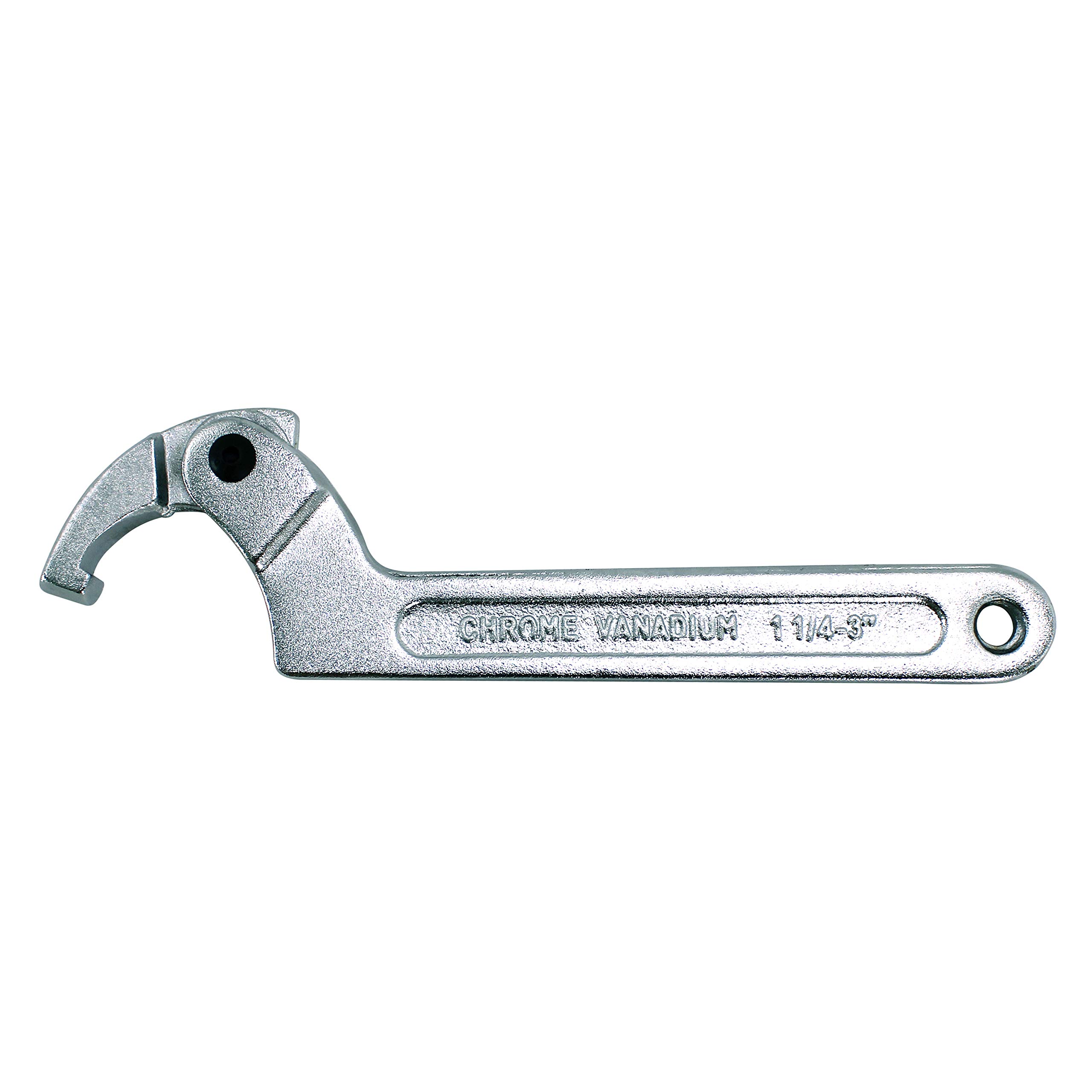 HFS(R C Spanner Tool Adjustable Hook Wrench Chrome Vanadium (1''-1/4''-3''(32-76mm))