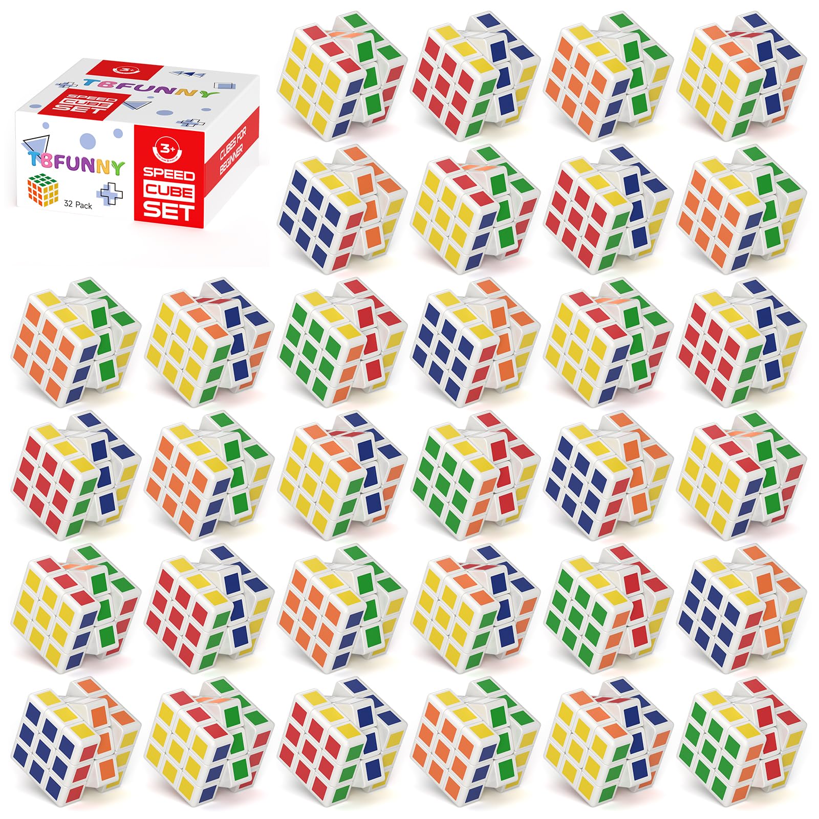 Photo 1 of TBFUNNY 48 Pack Mini Cube Puzzle Party Favors for Kids, 1.18in 3x3x3 Magic Cube Toy for Student School Rewards Classroom Prize Goodie Bag Stuffers, Gift for Birthday Easter Valentines Christmas