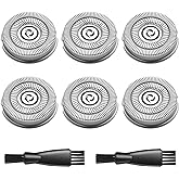 Sweetlf Replacement Blades for SweetLF Electric Shaver SWS7105 SWS7105BK, 6 Pack Electric Razor Blades, 2 Cleaning Brush