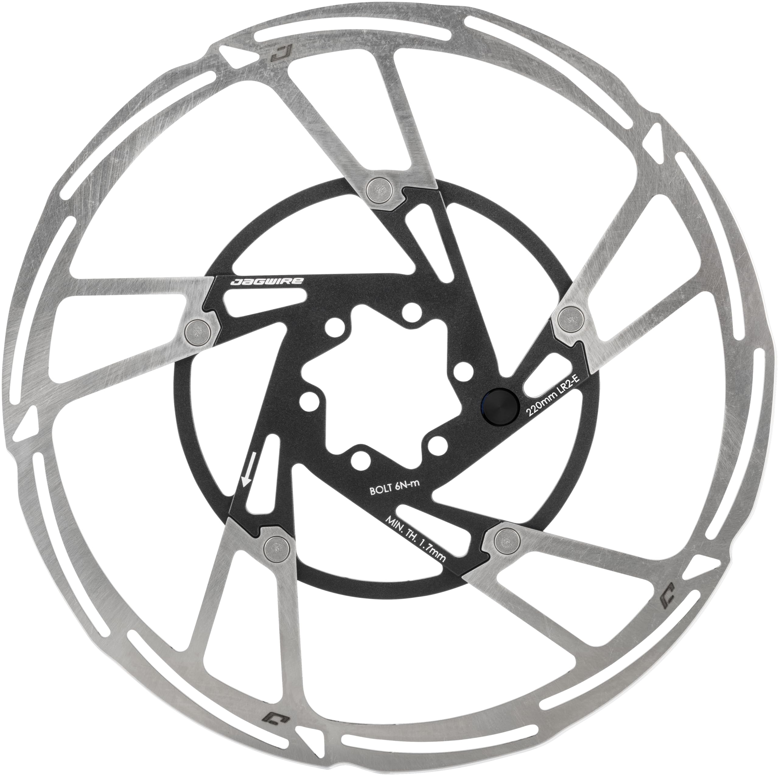 Jagwire Pro LR2-E Disc Brake Rotor - 6-bolt - 220mm