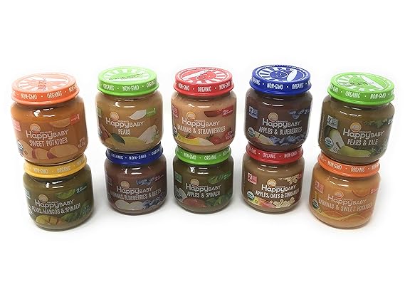 happy baby stage 1 jars