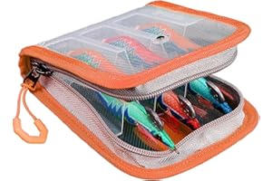 Small Tackle Bag,Clear Portable Organizer | Fishing Tackle Storage Box - for Saltwater Freshwater Lake Seashore Kayak Boat Ic
