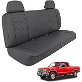 Front Bench Seat Covers Replace for 1990-1998 Chevy C/K 1500 with Headrests | Knitted Fabric with Back Composite Soft Foam Lining Airmesh Breathable Seat Cover Cushion