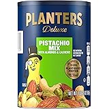 PLANTERS Deluxe Pistachio Mix, 1.15 lb. Resealable Canister - Deluxe Pistachio Mix: Pistachios, Almonds & Cashews Roasted in