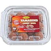 El Gustazo Tamarind Balls Candy, Dulce de Tamarindo Natural, Sweet &amp; Tangy Flavor, 8 oz Pack