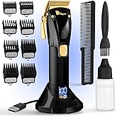 Fagaci Professional Hair Clippers for Men - Precise Cutting, Turbo Power Cordless Hair Clippers with 5 Hour Battery Life