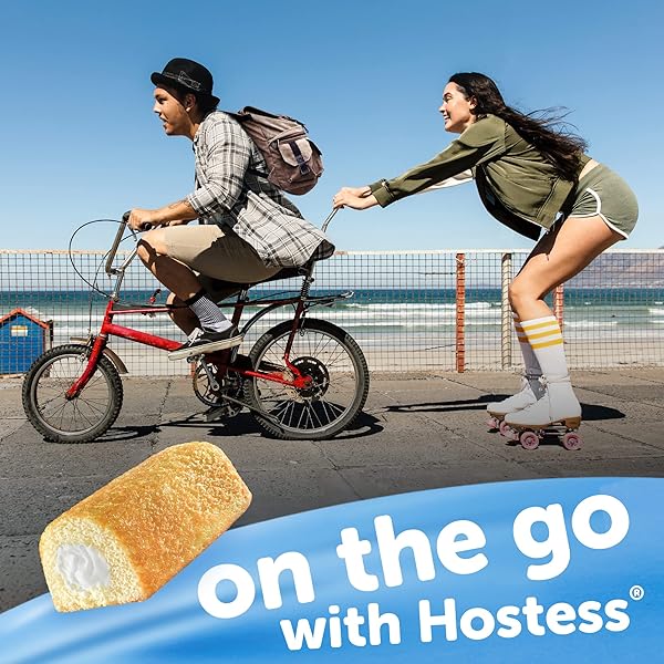 HOSTESS TWINKIES SNACK CAKES, GOLDEN SPONGE CAKE WITH CRÈME FILLING, 13.58 OZ. BOX,10 COUNT