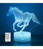 3D Illusion Lamp My Little Pony - Lampada Notte Con 7 Colori Tocco E Telecomando, USB, Regalo Bambini