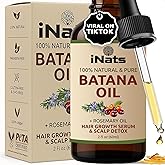iNats Batana Oil with Rosemary Oil (2 Fl Oz) | Ideal for Men & Women