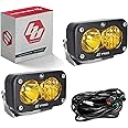 Baja Designs S2 Pro Black LED Auxiliary Light Pod Pair (Driving/Combo; Amber)